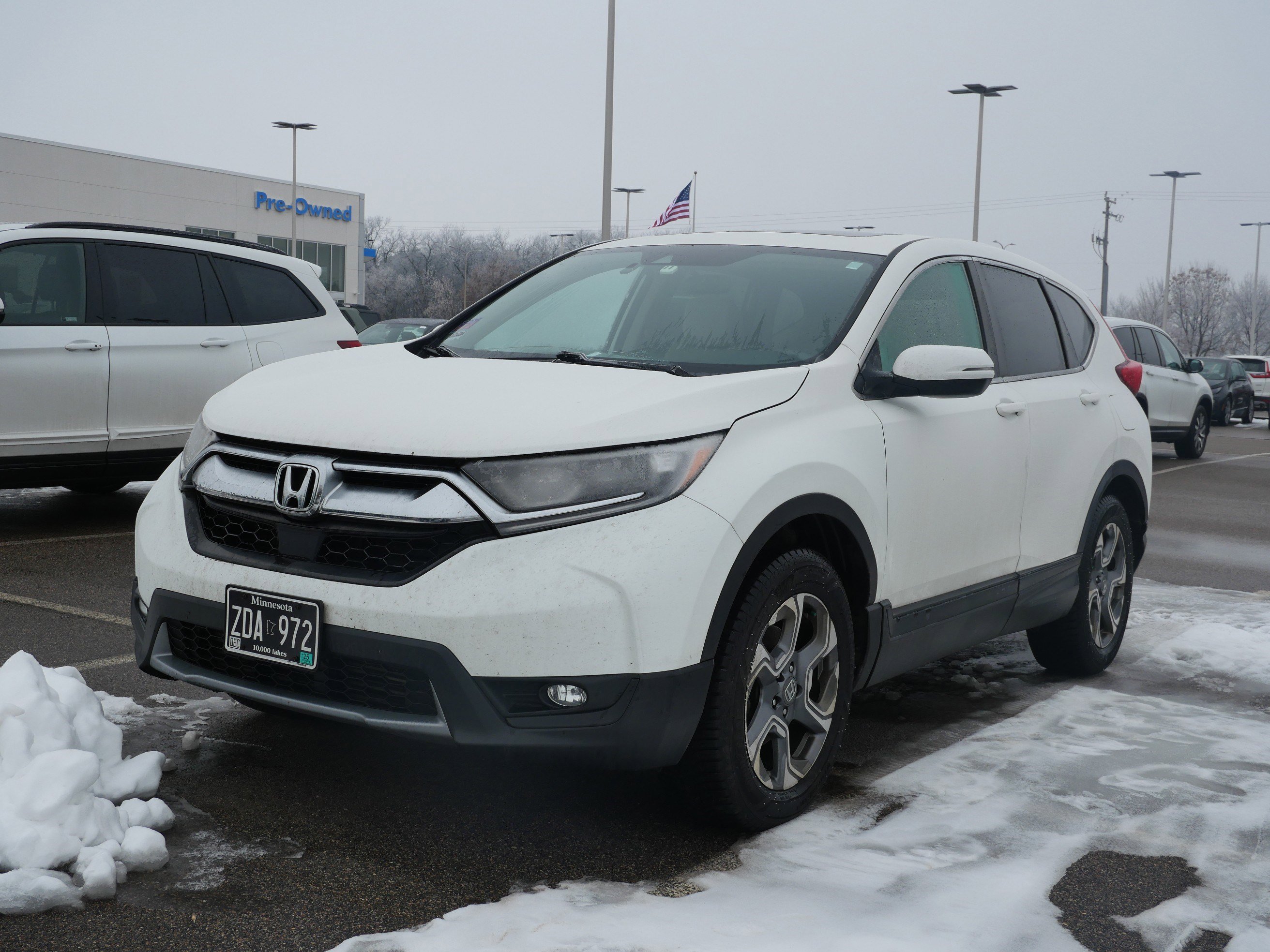 Used 2018 Honda CR-V EX with VIN 5J6RW2H57JL002405 for sale in Waite Park, Minnesota