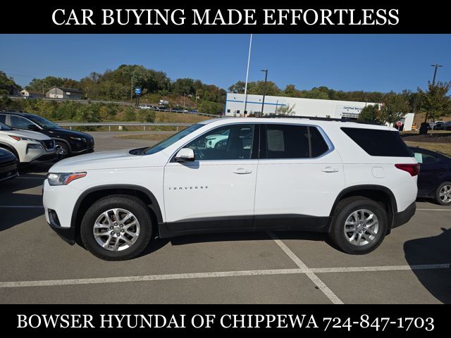 Used 2021 Chevrolet Traverse 1LT with VIN 1GNEVGKW1MJ110628 for sale in Beaver Falls, PA