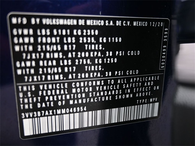 2021 Volkswagen Tiguan SE photo 4