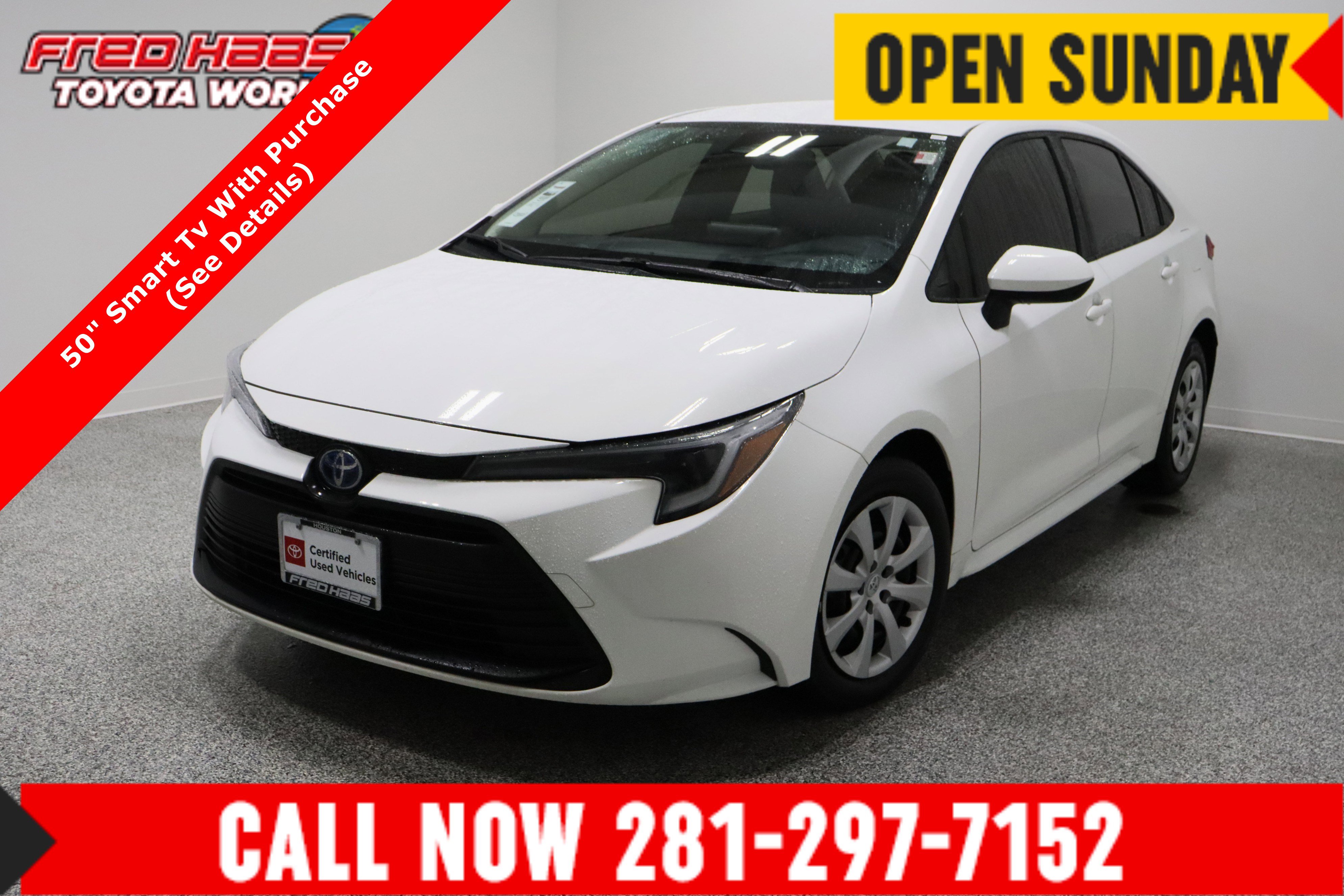 Certified Pre-Owned 2024 Toyota Corolla FWD Hybrid LE 1.8L Sedan