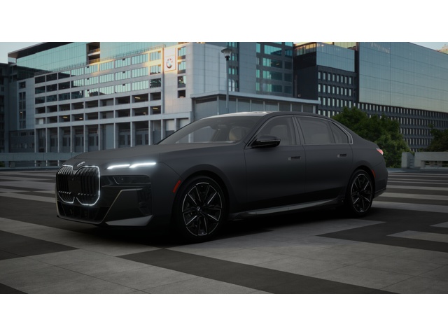 New 2025 Frozen Deep Grey Metallic BMW 740i image 1
