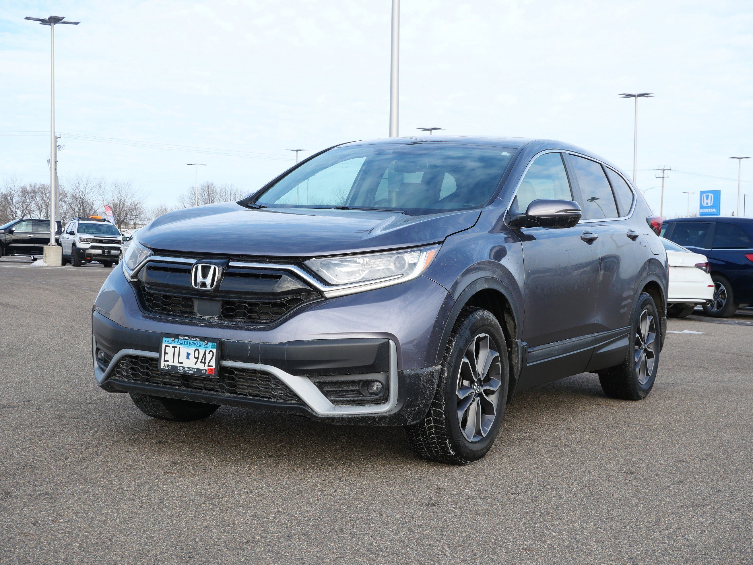 Used 2020 Honda CR-V EX-L with VIN 2HKRW2H85LH685356 for sale in Waite Park, Minnesota
