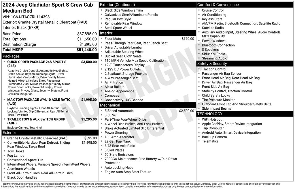 2024 Jeep Gladiator Sport S's photo