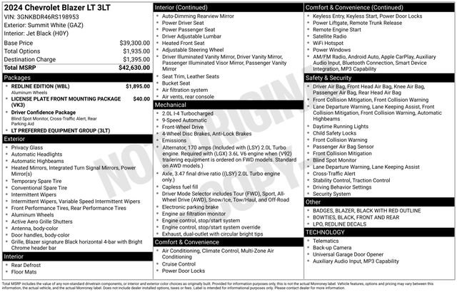 2024 Chevrolet Blazer 3LT's photo