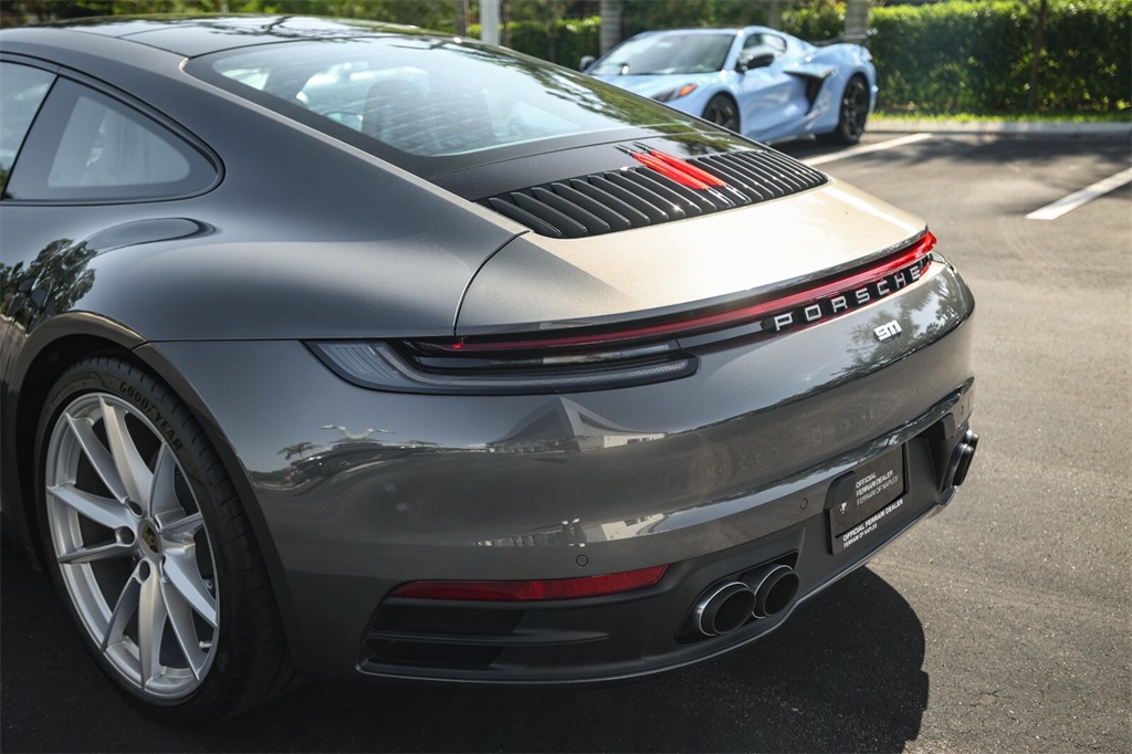 Used 2024 Agate Grey Metallic Porsche Carrera image 15