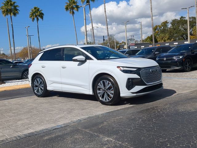 Used 2023 Audi Q4 e-tron Premium Plus with VIN WA1BCBFZ8PP016458 for sale in Tampa, FL
