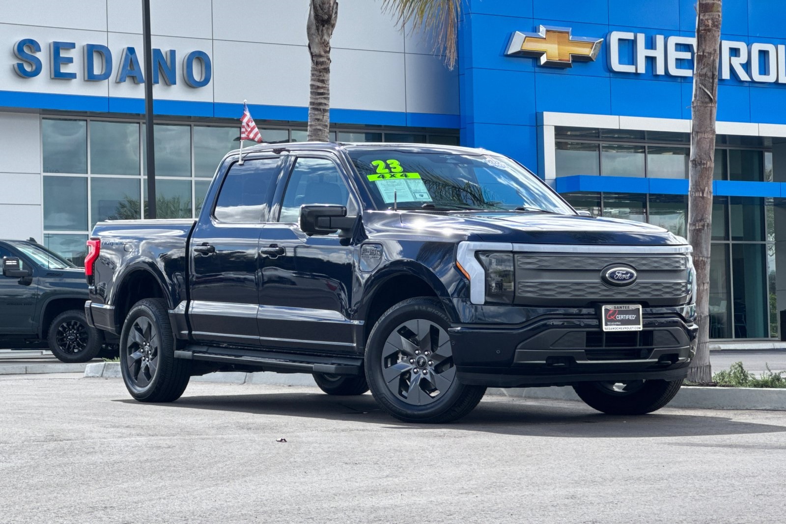 Used 2023 Ford F-150 Lightning Lariat with VIN 1FTVW1EV2PWG10813 for sale in La Mesa, CA