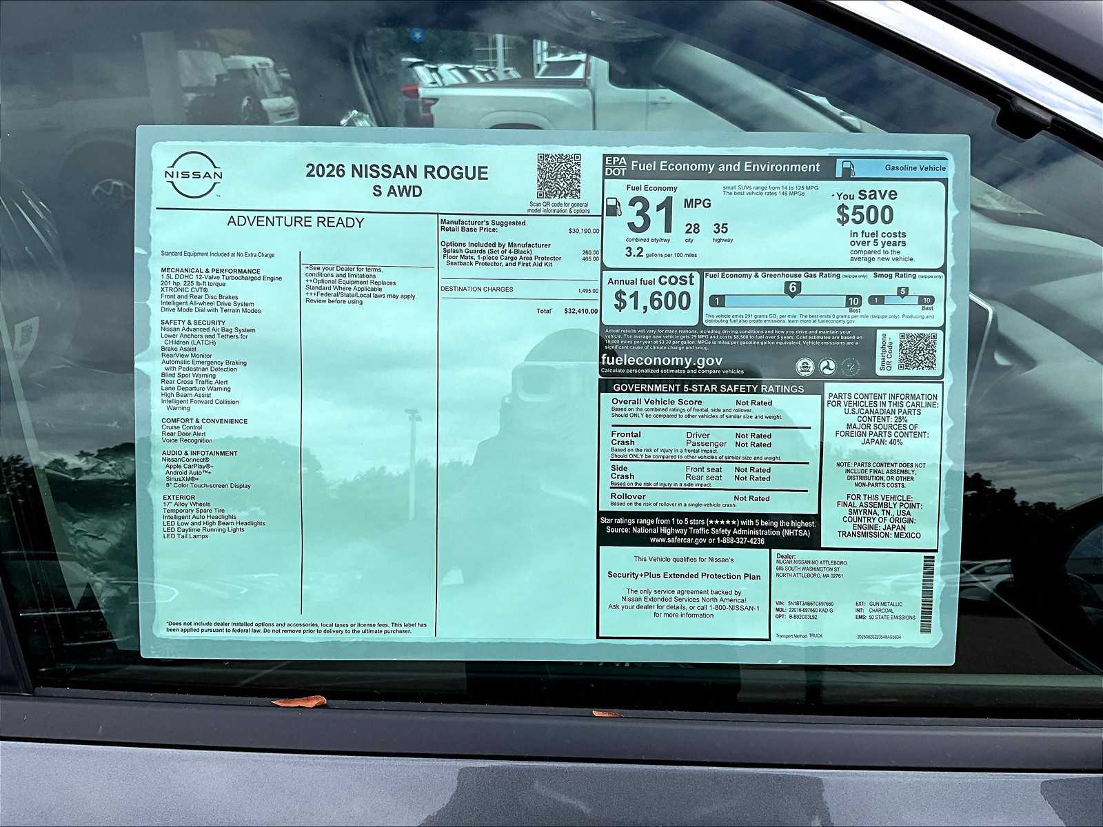 2026 Nissan Rogue S photo 16