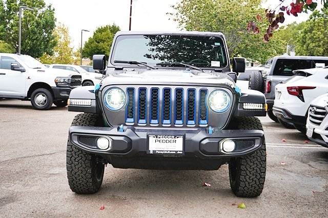 Used 2021 Gray Jeep Unlimited Rubicon 4xe image 4