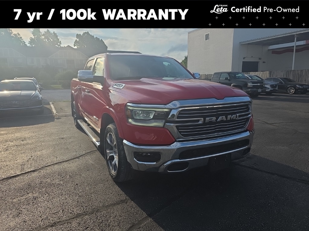 Used 2021 Flame Red Clearcoat Ram Laramie image 1