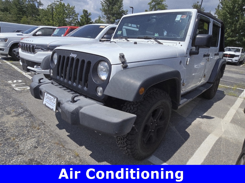Used 2017 Jeep Wrangler Unlimited Sport S with VIN 1C4BJWDGXHL500709 for sale in Methuen, MA