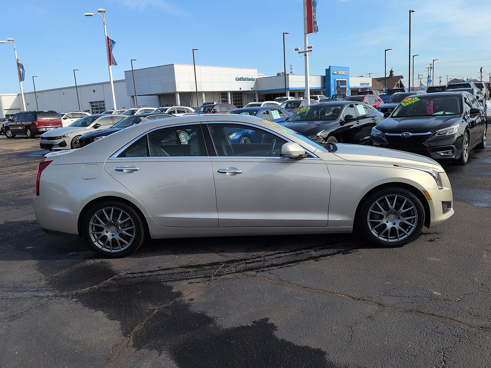 Used 2013 Cadillac ATS Luxury Collection with VIN 1G6AB5RX5D0133325 for sale in Evansville, IN