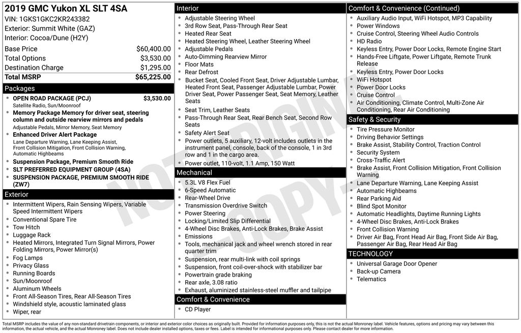 2019 GMC Yukon XL SLT's photo