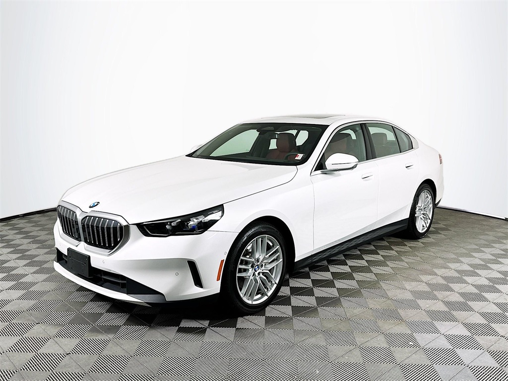 Certified Used 2024 Mineral White Metallic BMW 530i xDrive image 1