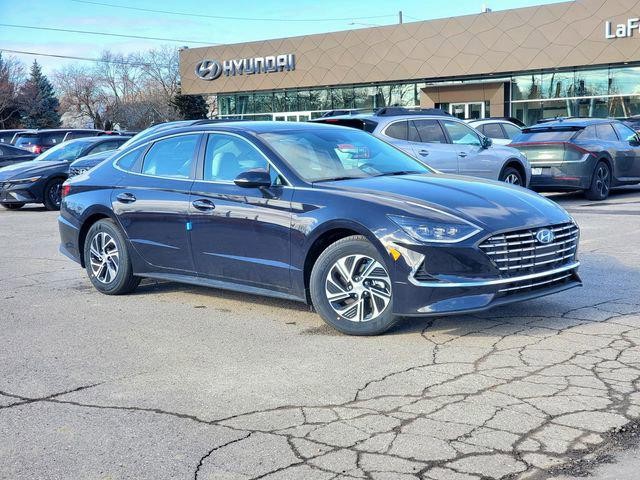 New 2023 Hyundai SONATA HYBRID Blue 4D Sedan in Dearborn #23H624 ...