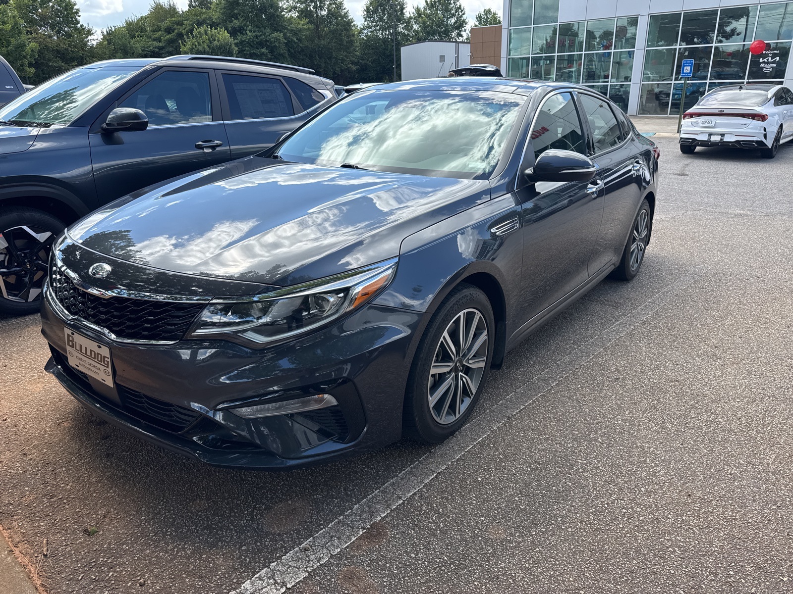Used 2019 Kia Optima EX with VIN 5XXGU4L15KG307308 for sale in Bogart, GA