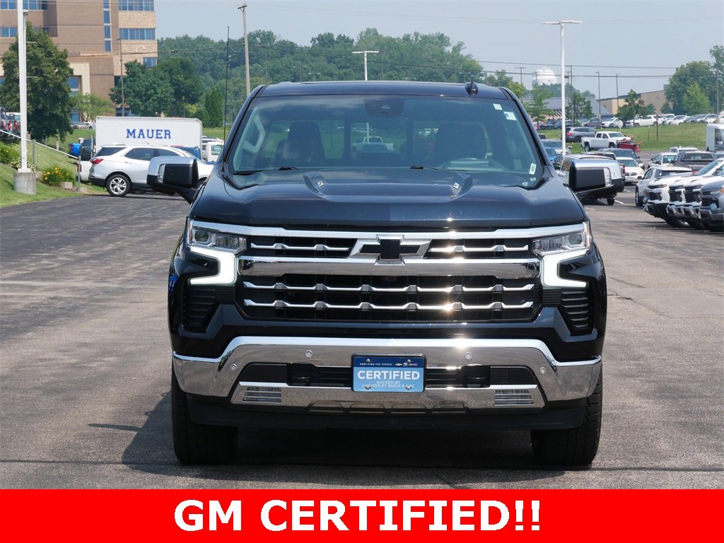 Certified 2022 Chevrolet Silverado 1500 LTZ with VIN 1GCUDGEL7NZ639660 for sale in Inver Grove Heights, Minnesota