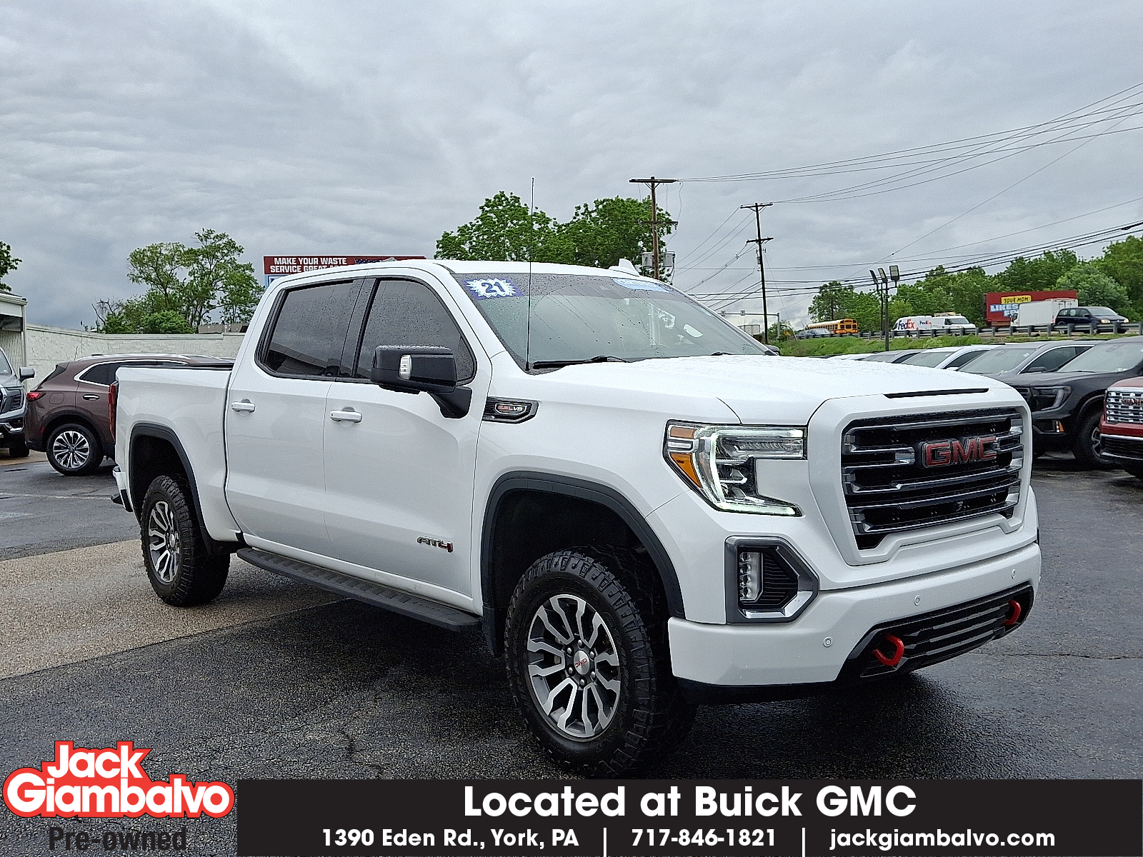 Certified Used 2021 Summit White GMC AT4 image 1