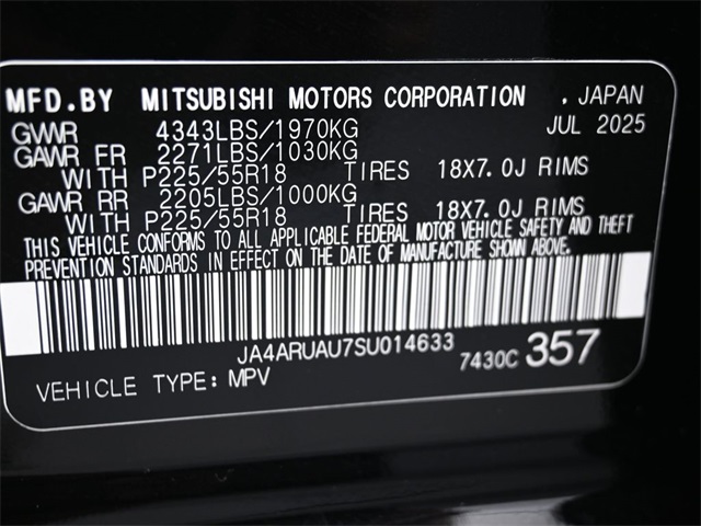 2025 Mitsubishi Outlander Sport ES photo 3