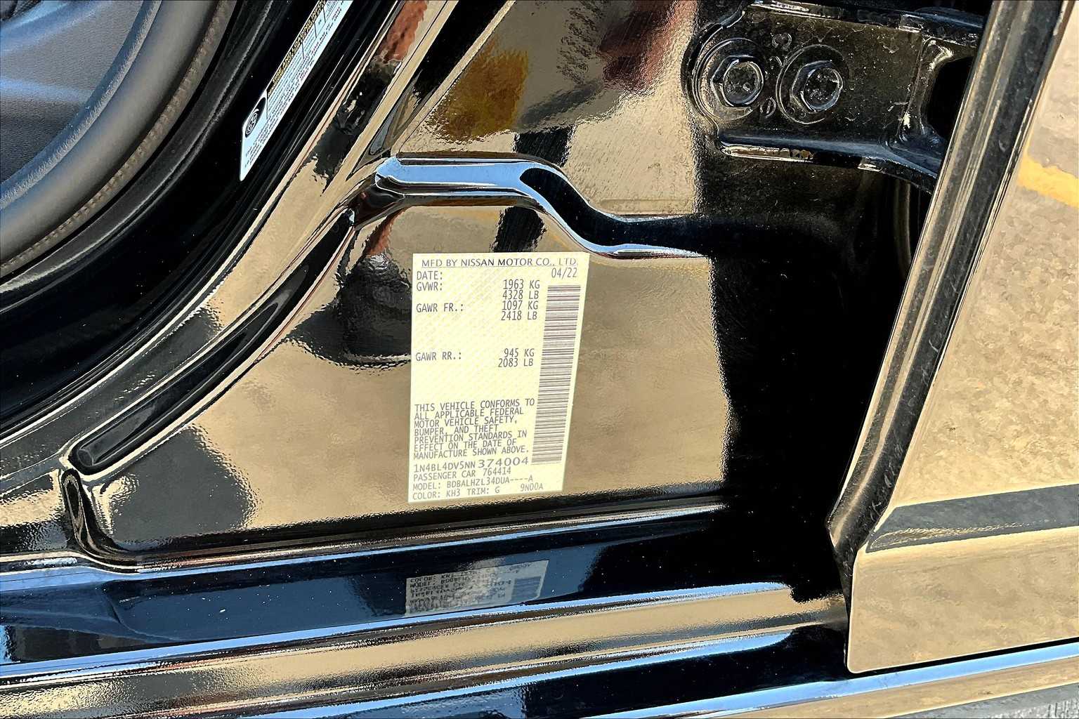 2022 Nissan Altima 2.5 SV photo 36