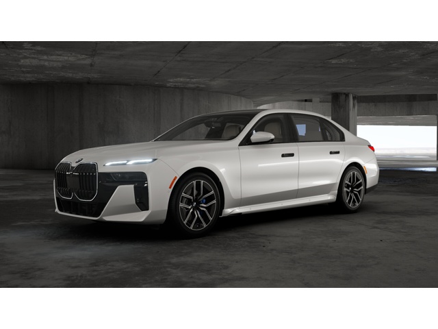 New 2025 Mineral White Metallic BMW 760i xDrive image 1