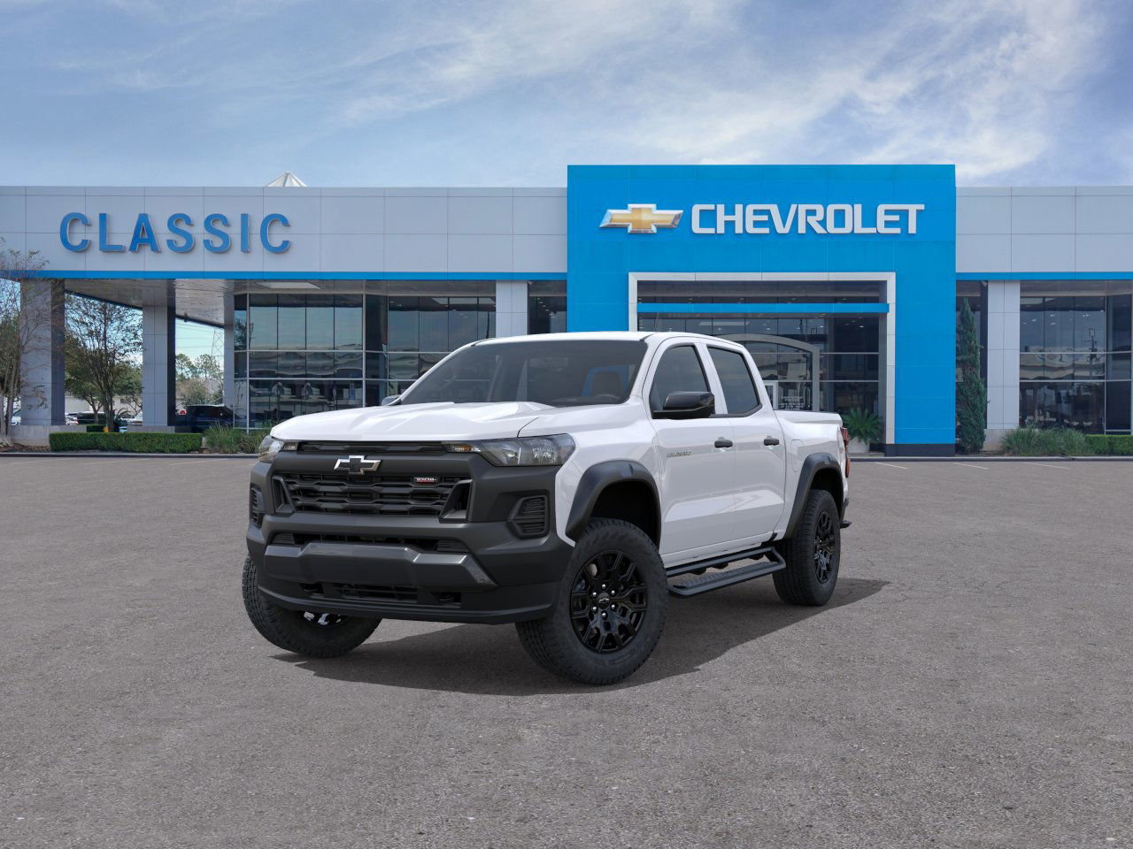 2026 Chevrolet Colorado Trail Boss White at Classic Elite Chevrolet Sugar Land