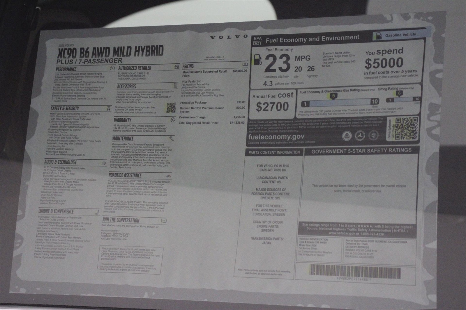 2026 Volvo XC90 Plus photo 15