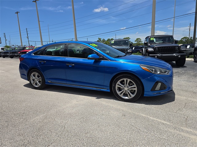 Used 2018 Hyundai Sonata Sport with VIN 5NPE34AF2JH713929 for sale in Brooksville, FL