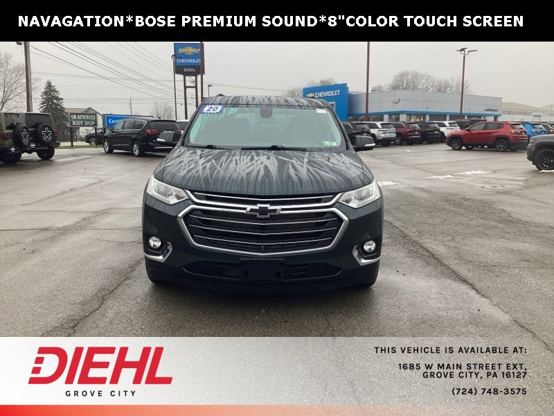 Used 2020 Chevrolet Traverse 3LT with VIN 1GNEVHKW6LJ112525 for sale in Grove City, PA