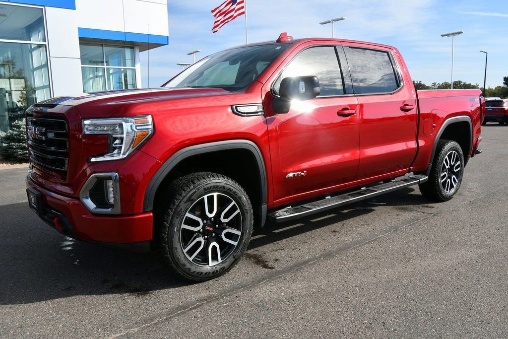 Certified 2021 GMC Sierra 1500 AT4 with VIN 3GTP9EELXMG380891 for sale in North Branch, Minnesota