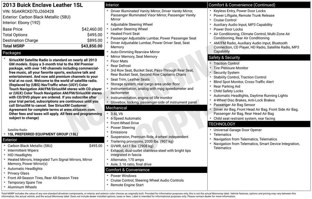 2013 Buick Enclave Leather's photo