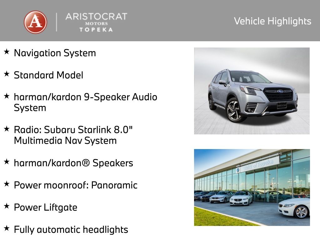 Used 2023 Subaru Forester Touring with VIN JF2SKARC0PH530956 for sale in Kansas City