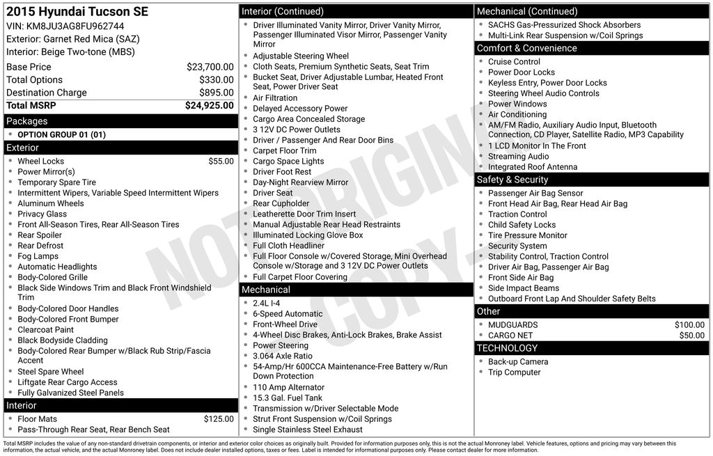 2015 Hyundai Tucson SE's photo