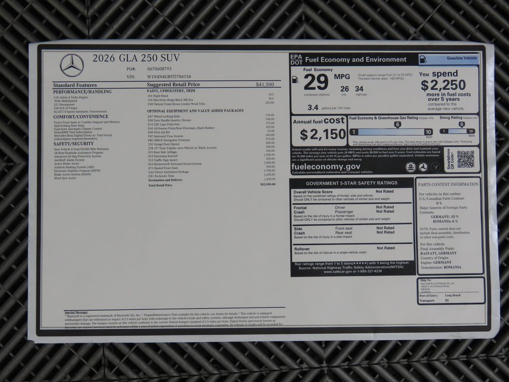 2026 Mercedes Benz GLA 250 photo 8