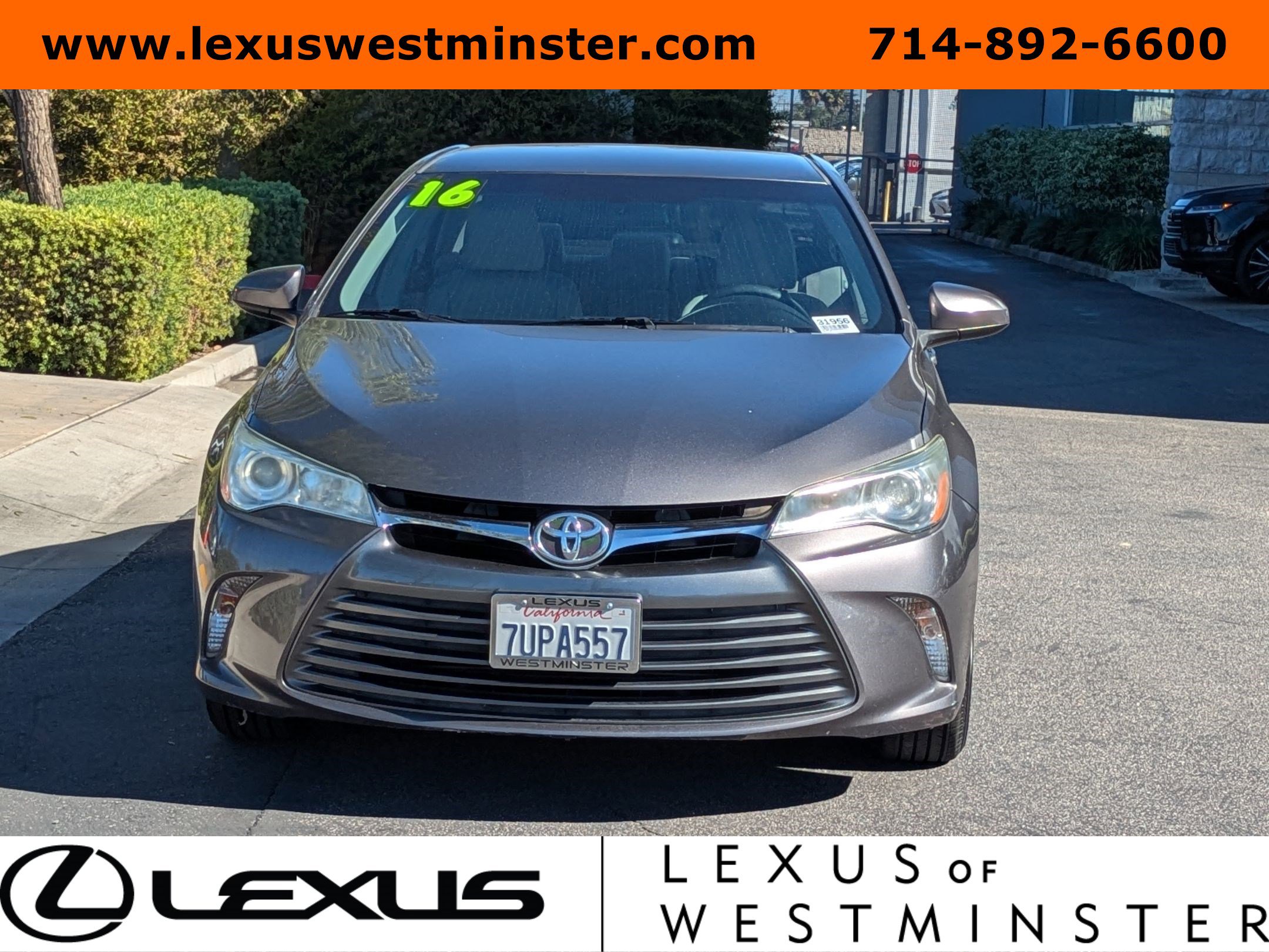Used 2016 Toyota Camry LE with VIN 4T4BF1FK6GR564777 for sale in Westminster, CA