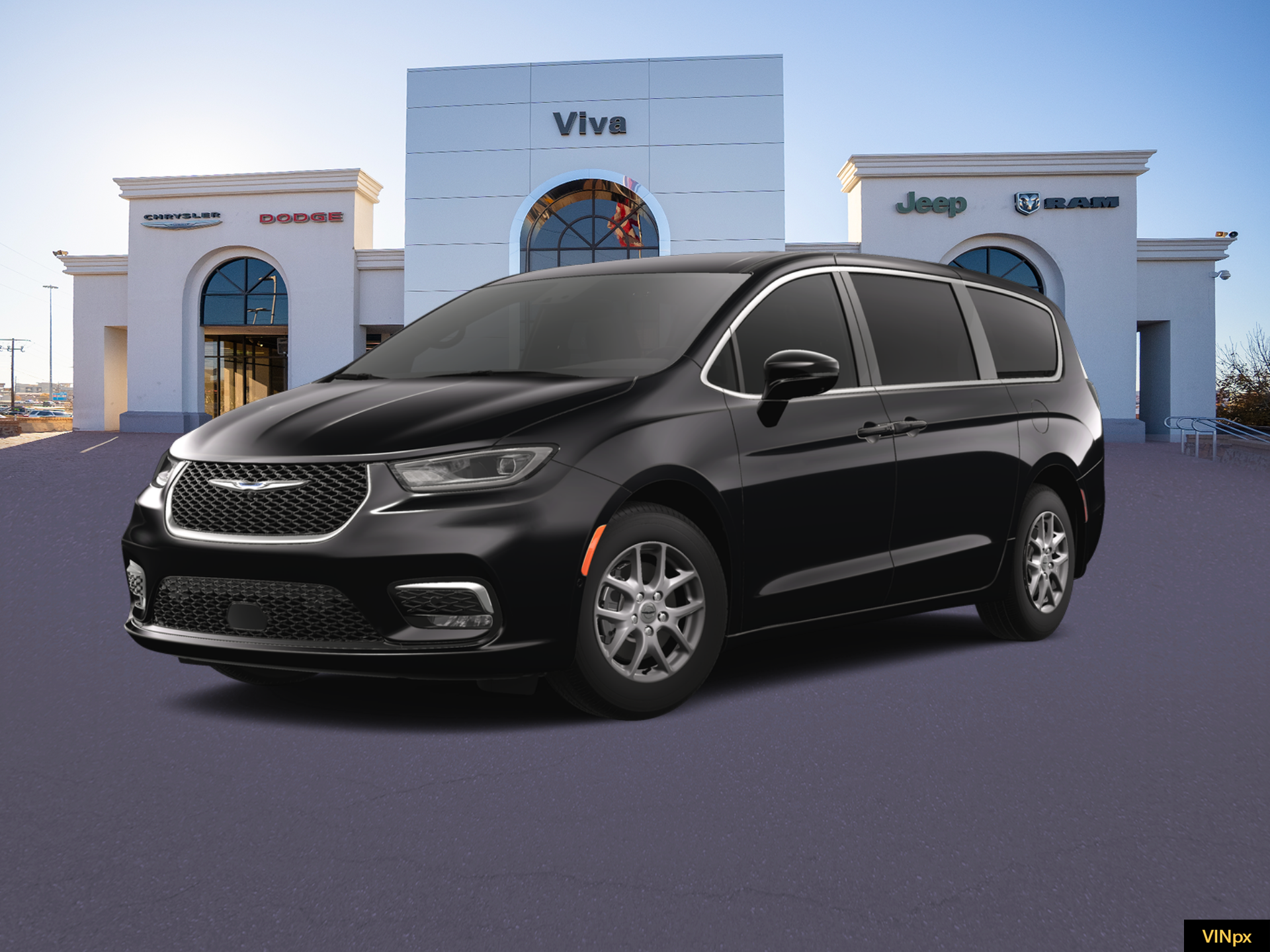 New 2025 Diamond Black Crystal Pearl-Coat Exterior Paint Chrysler Select image 1