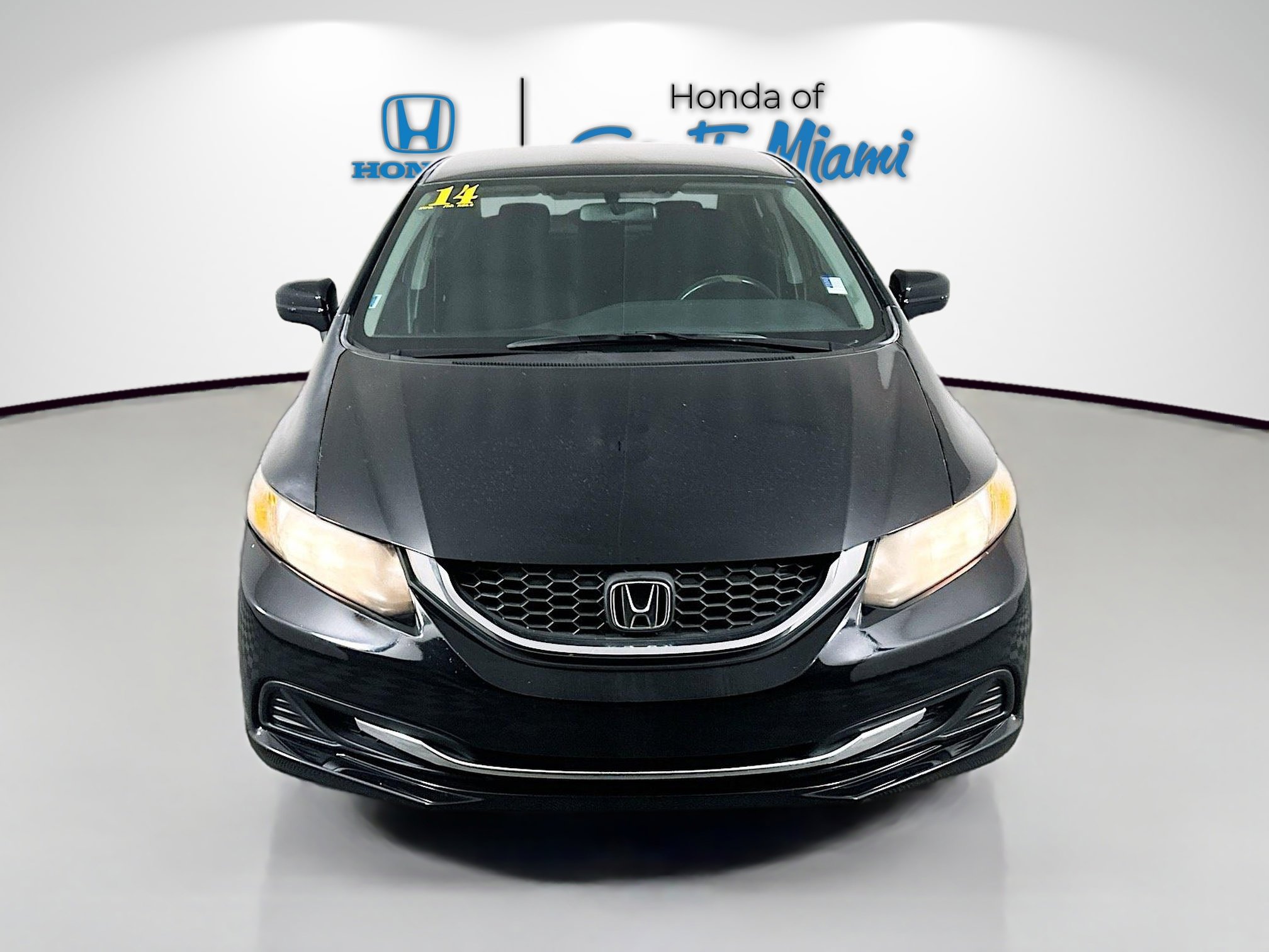 Used 2014 Honda Civic LX with VIN 19XFB2F54EE026327 for sale in Miami, FL
