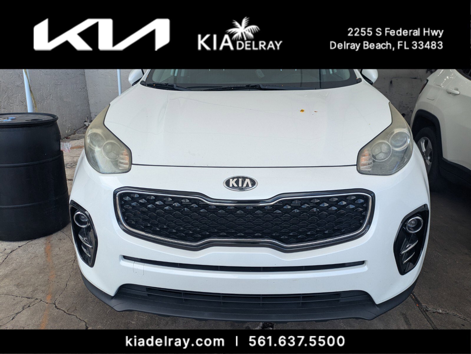 Used 2018 Kia Sportage EX with VIN KNDPN3AC6J7387639 for sale in Delray Beach, FL