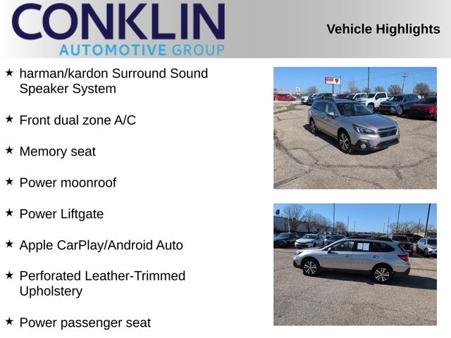 Used 2018 Subaru Outback Limited with VIN 4S4BSANC6J3248213 for sale in Salina, KS