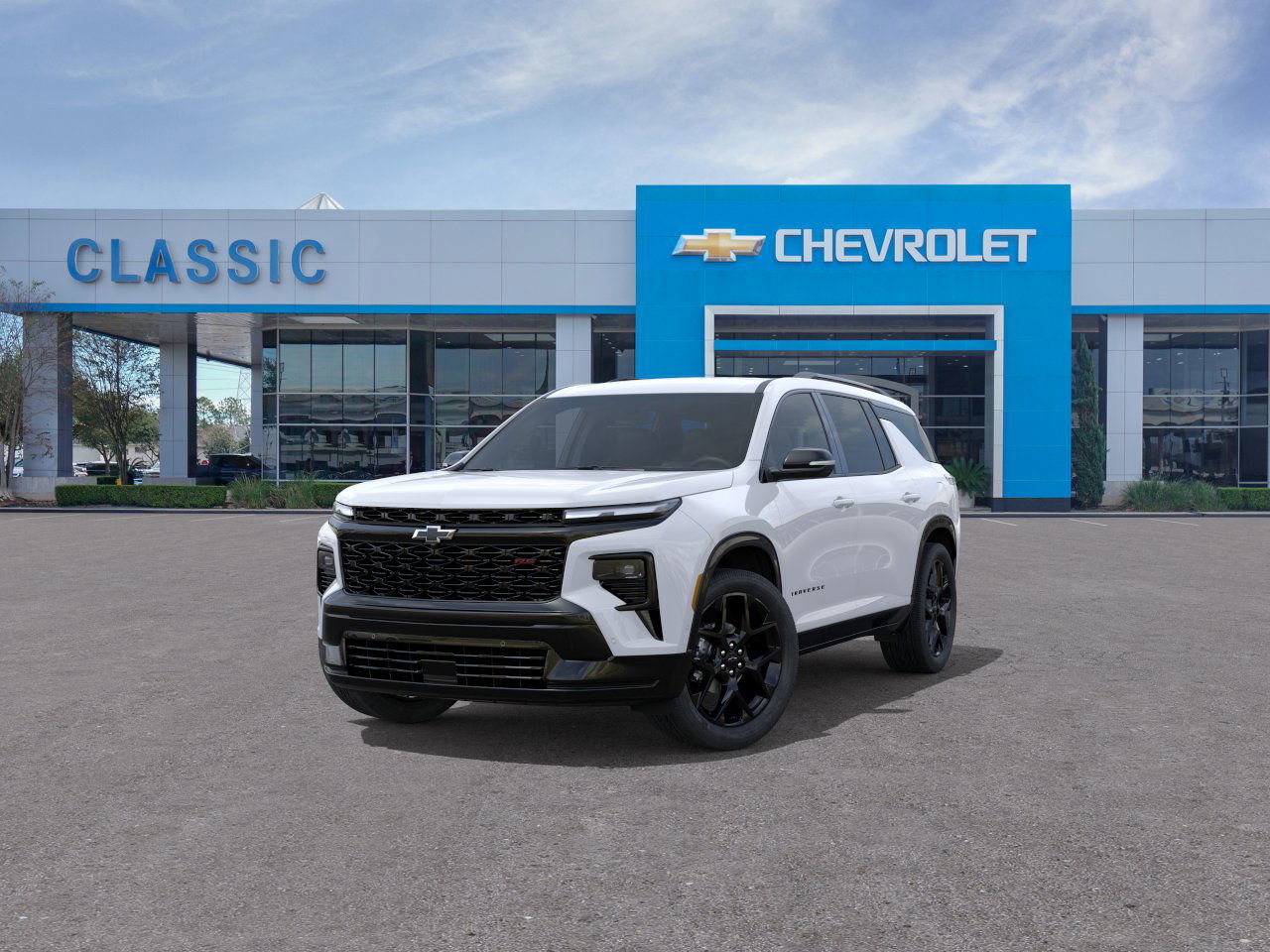 2026 Chevrolet Traverse RS White at Classic Elite Chevrolet Hwy 6