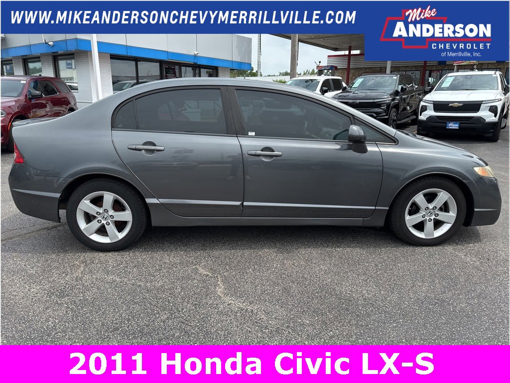 Used 2011 Honda Civic LX-S with VIN 19XFA1F65BE009599 for sale in Merrillville, IN