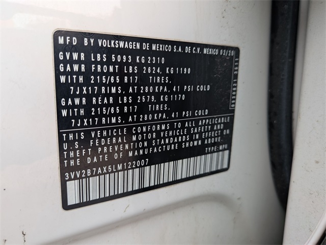 2020 Volkswagen Tiguan SE photo 30