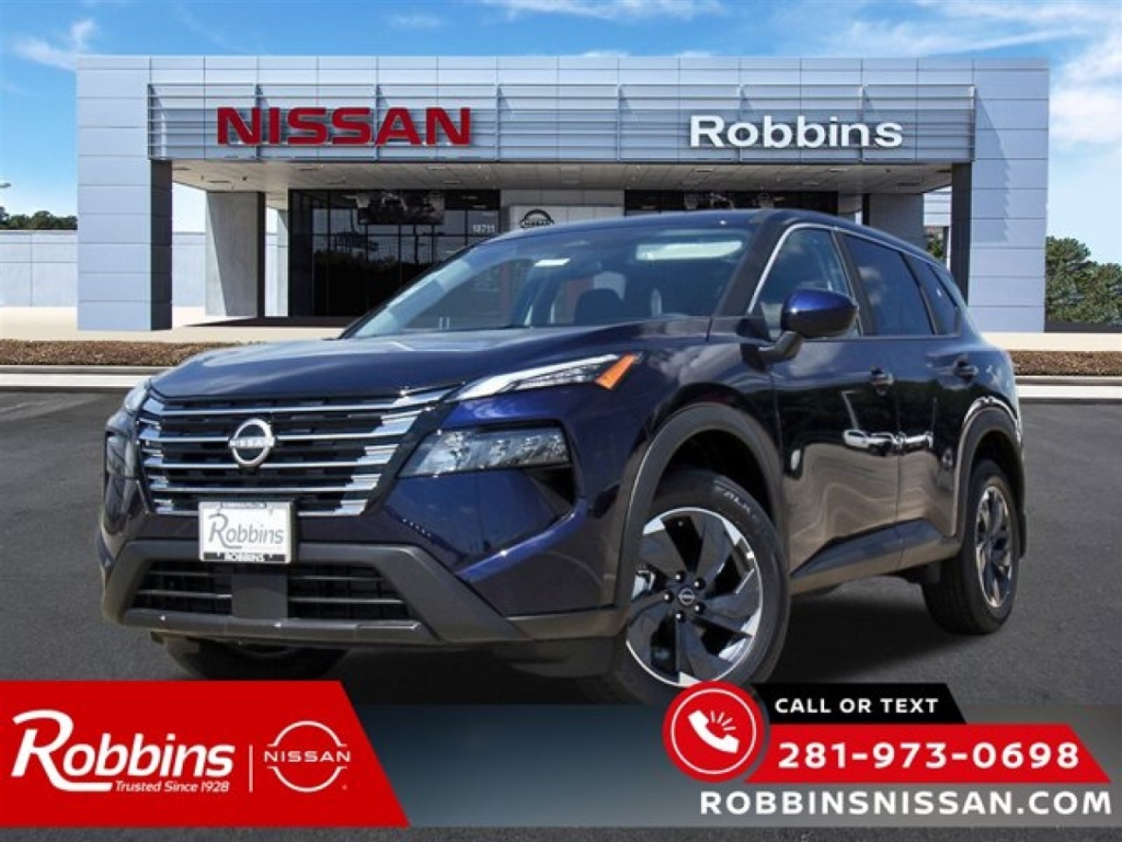 2026 Nissan Rogue SV Blue at Robbins Nissan