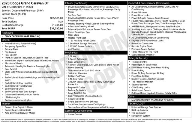 2020 Dodge Grand Caravan GT's photo