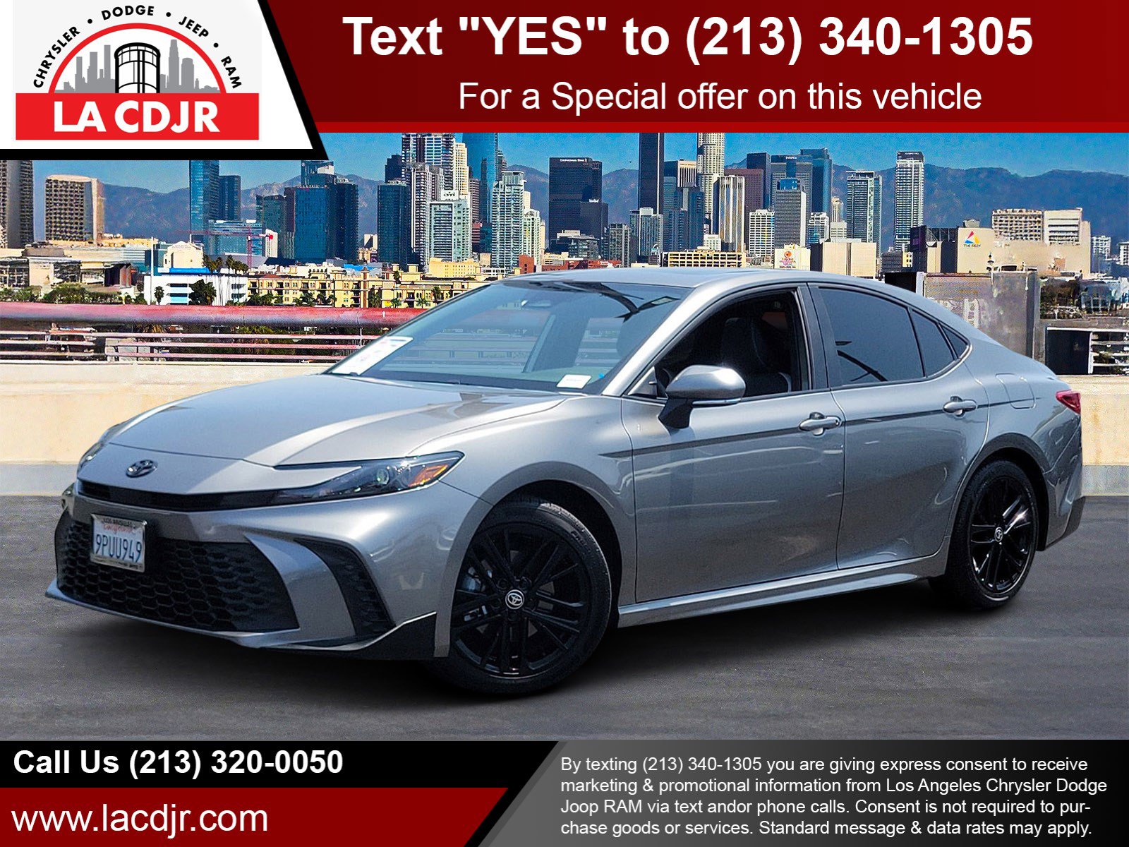 Used 2025 Gray Toyota SE image 1