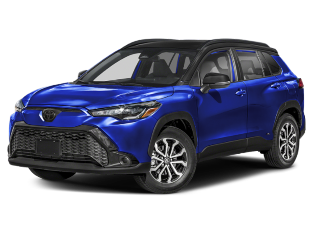 New 2025 Blue Toyota Hybrid SE image 1
