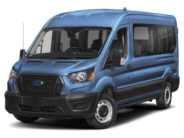 New 2025 Blue Metallic Ford Passenger Van XL image 1