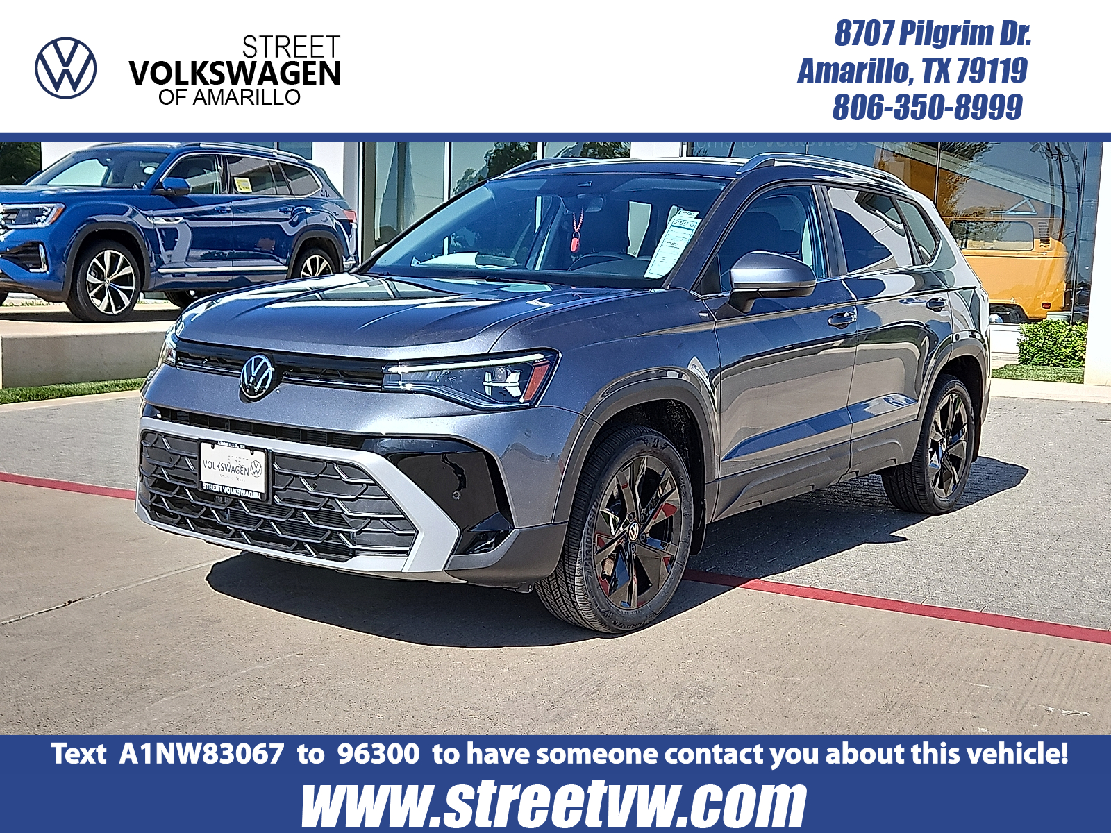 new 2025 Volkswagen Taos car, priced at $30,783