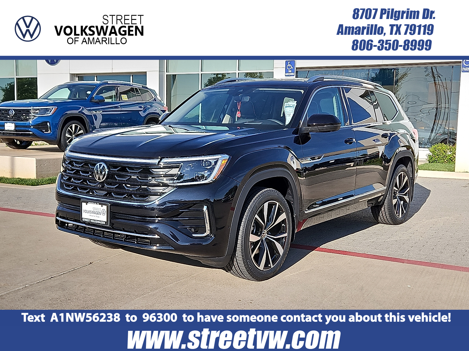 new 2025 Volkswagen Atlas car, priced at $55,856