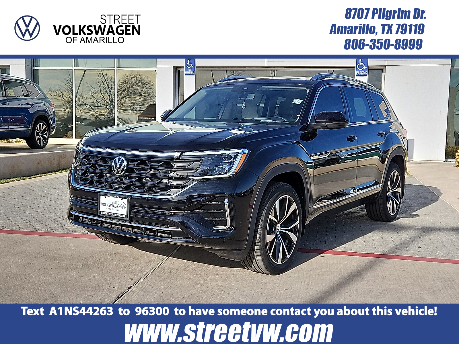new 2025 Volkswagen Atlas car, priced at $54,356